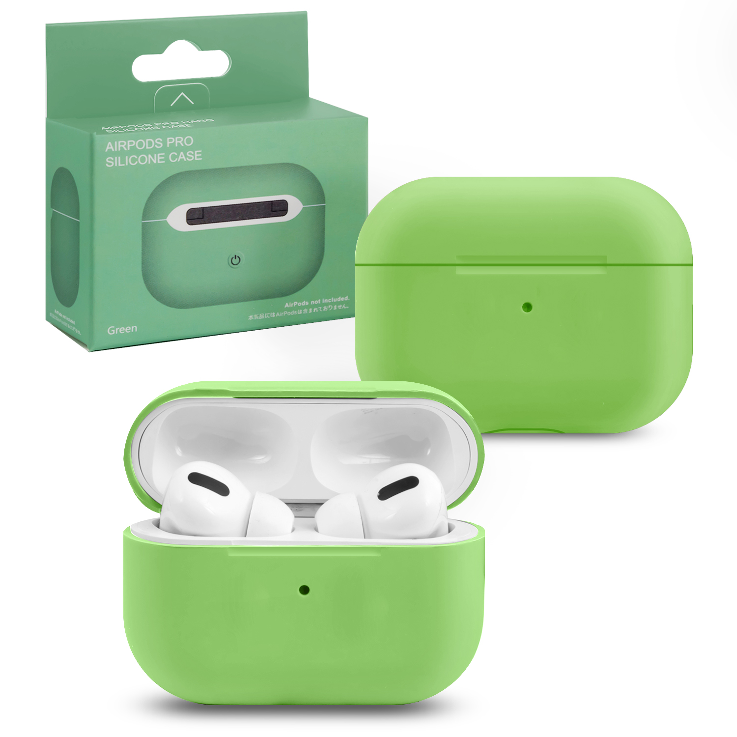 Чехол APods Pro Silicone Green