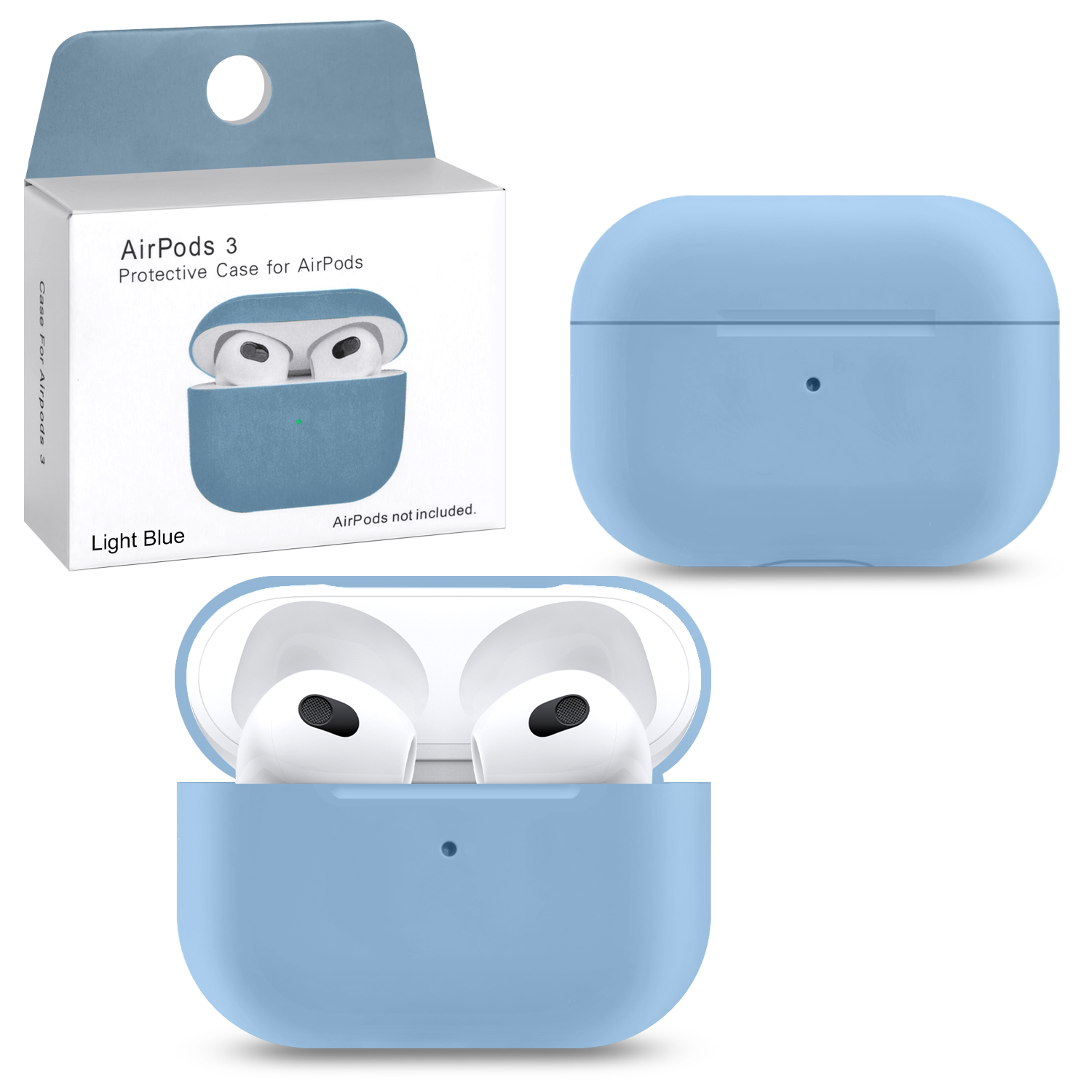 Чехол APods 3 Light blue #2