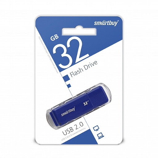 USB накопитель 32 GB Smart Buy Dock Series Blue