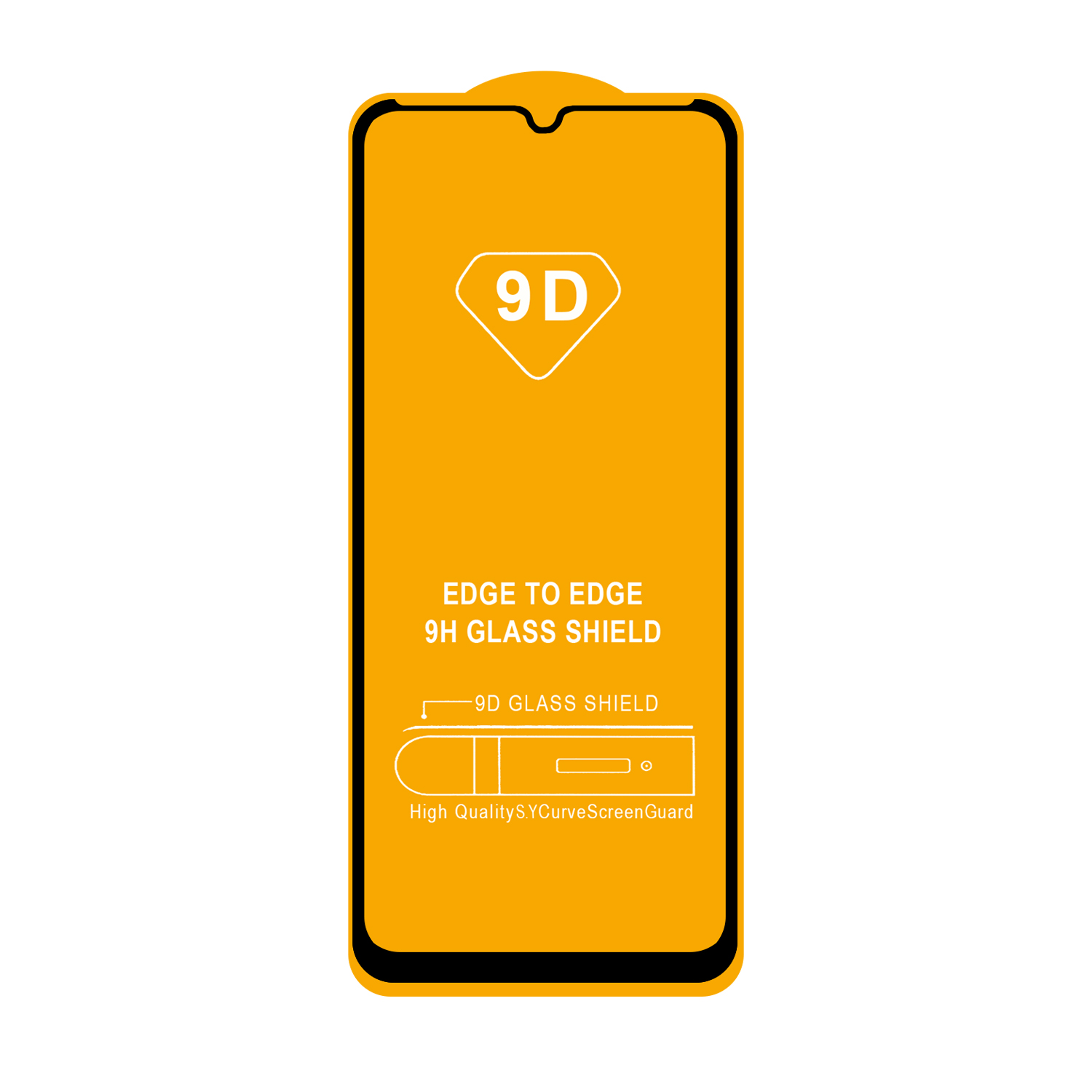 Защитное стекло Xiaomi Redmi 10C с рамкой 9H Full Glue без упаковки