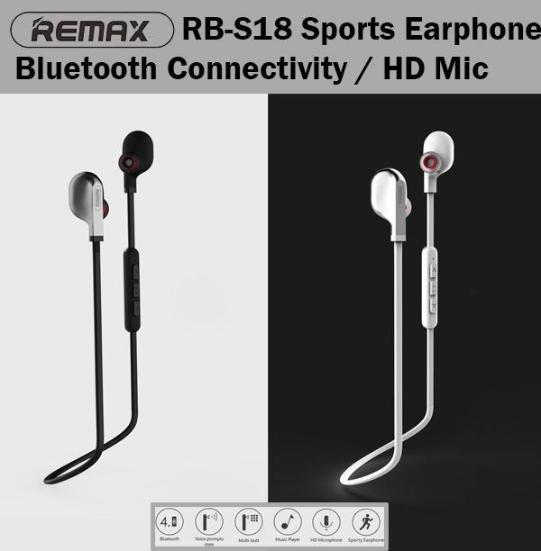 Наушники Bluetooth S18 Sports Remax белые