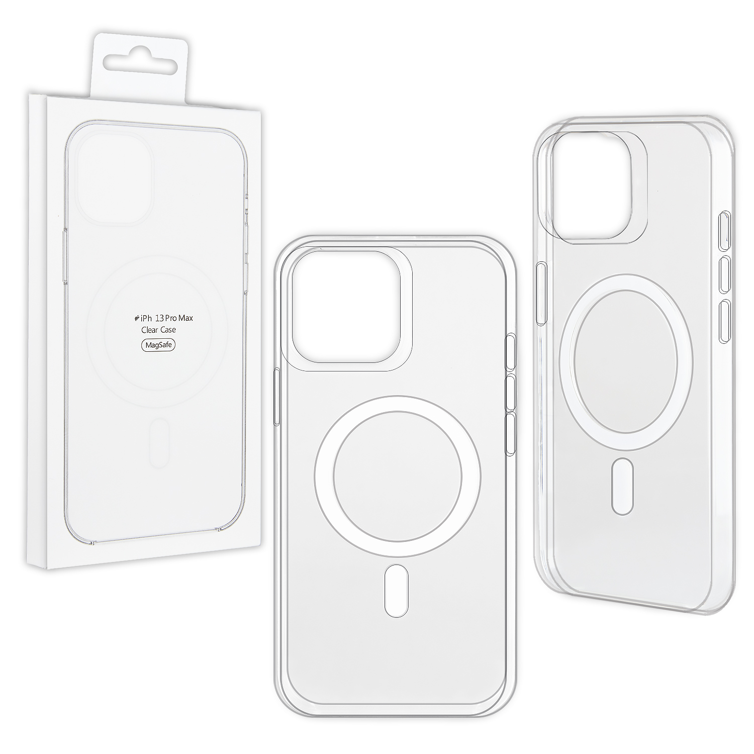 Чехол iPh 13 Pro Max Clear Case (MagSafe + анимация NFC) ORG