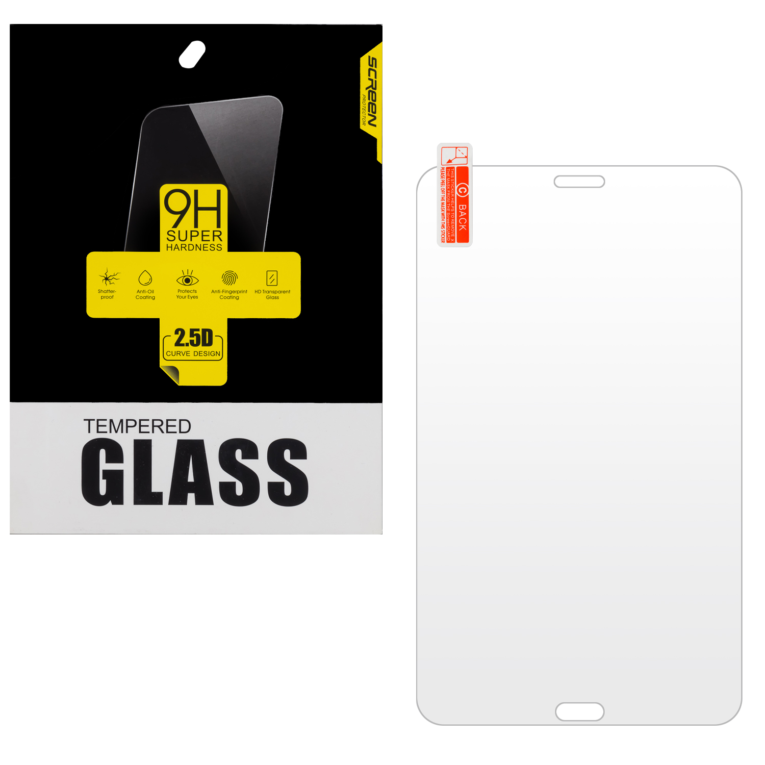 Защитное стекло Samsung Tab 4 8.0 0.3мм 2,5D