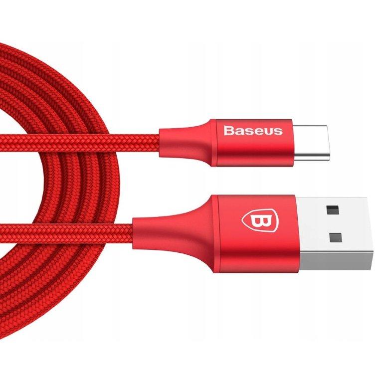 Кабель USB Type-C 2M 2A Rapid Series Baseus красный