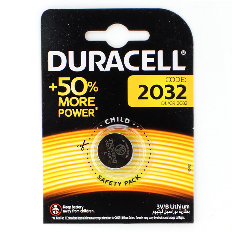 Батарейка литиевая DURACELL CR2032 дисковая 3В бл/1