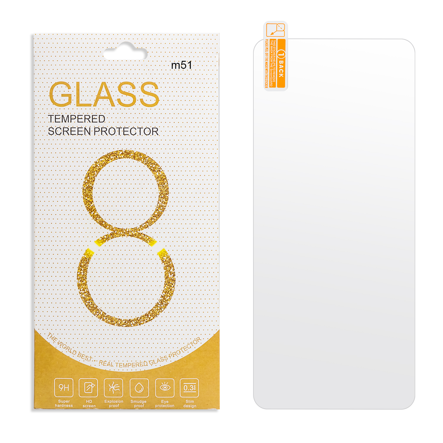 Защитное стекло Samsung M51 0.3мм 2.5D