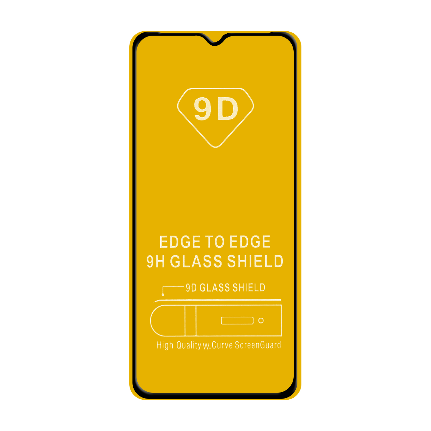 Защитное стекло Samsung A12/A02/A02S/M12 с рамкой 9H Full Glue без упаковки
