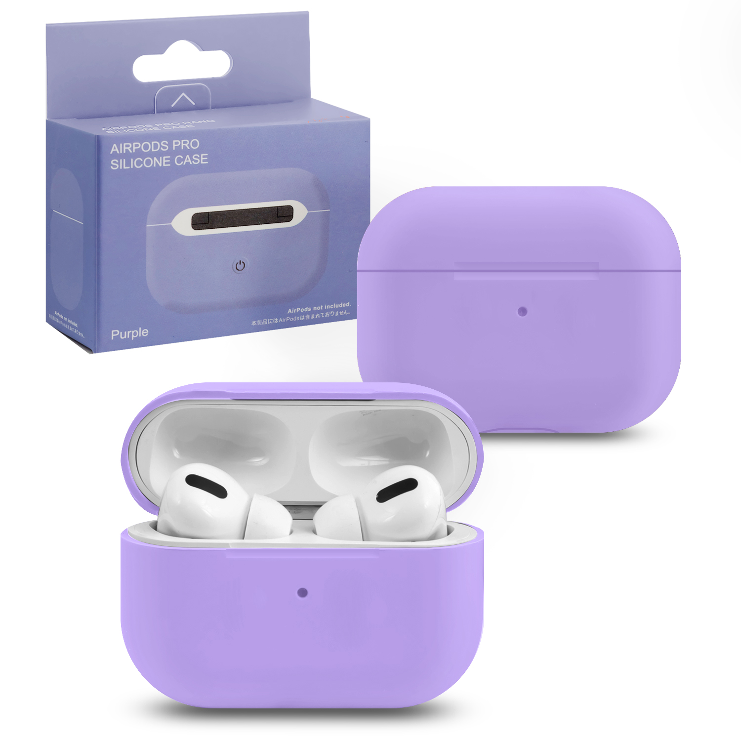 Чехол APods Pro Silicone Purple