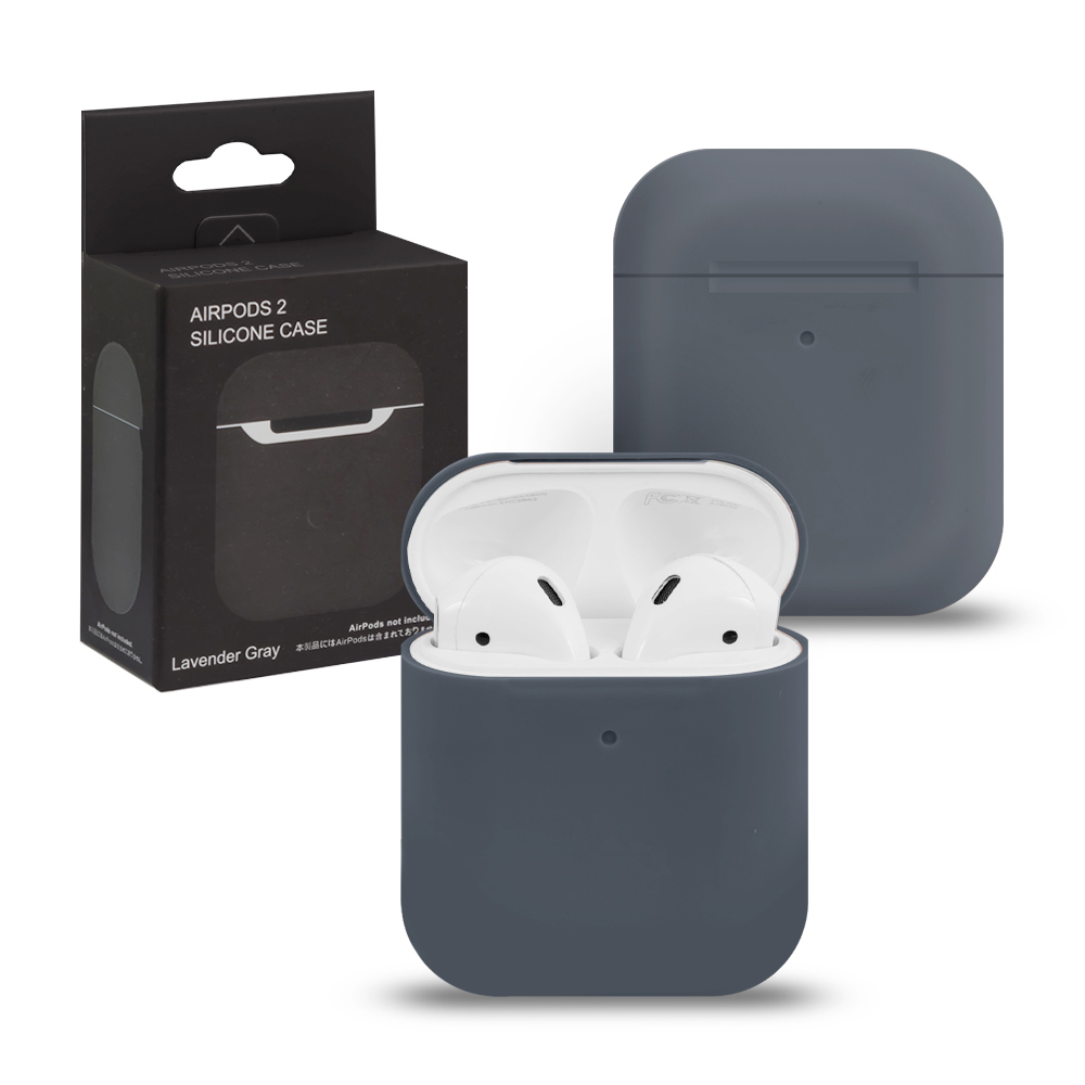 Чехол APods 1/2 Silicone Dark Grey 