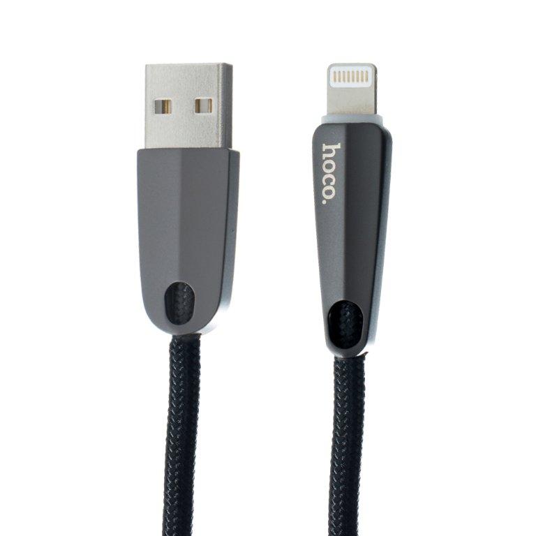 Кабель U35 USB Lightning 1.2m HOCO черный