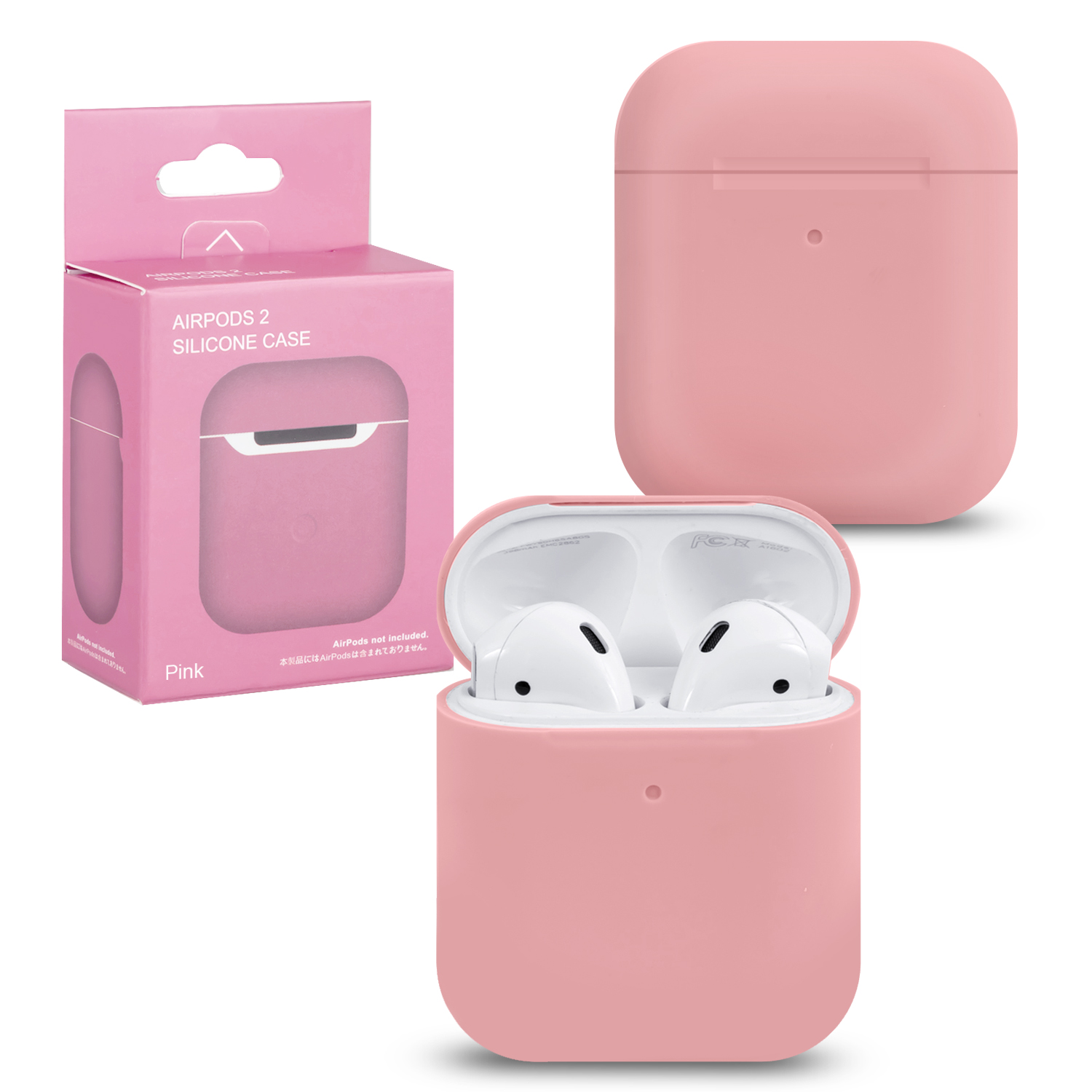 Чехол APods 1/2 Silicone Pink #16 