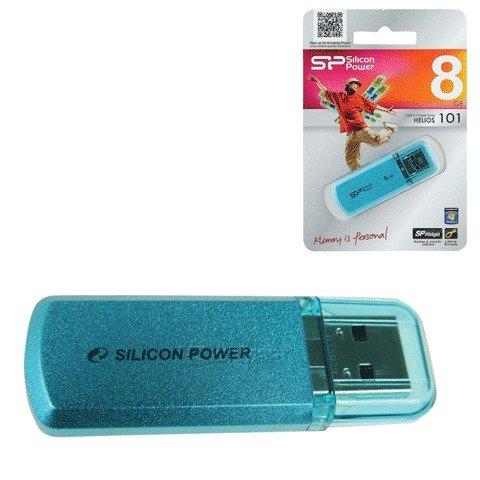 USB накопитель 8 GB Silicon Power Helios 101 Blue