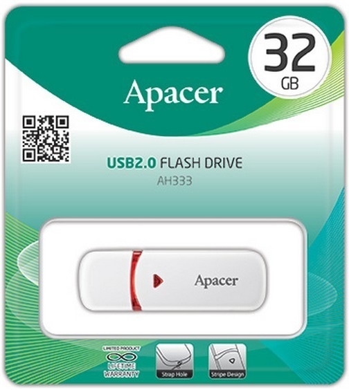 USB накопитель 32GB Apacer AH333 белый