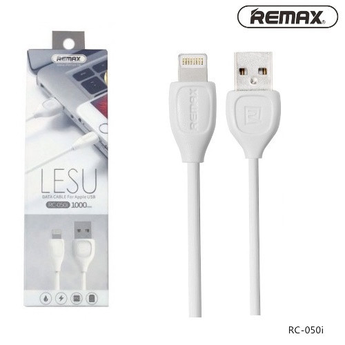 Кабель USB Lightning 1m RC-050i Lesu Remax  белый 