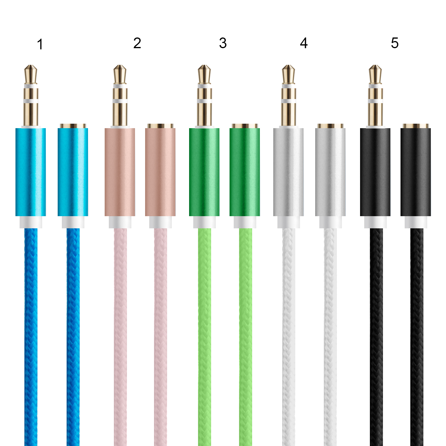*Кабель AUX 1M на вход AUX 3.5mm JD-278