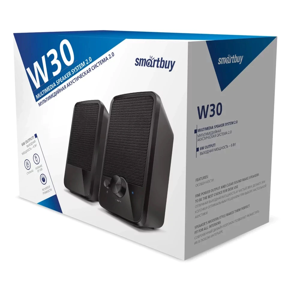Колонки для компьютера SmartBuy® W30, мощность 6Вт, питание от USB (арт. SBA-4850)/20