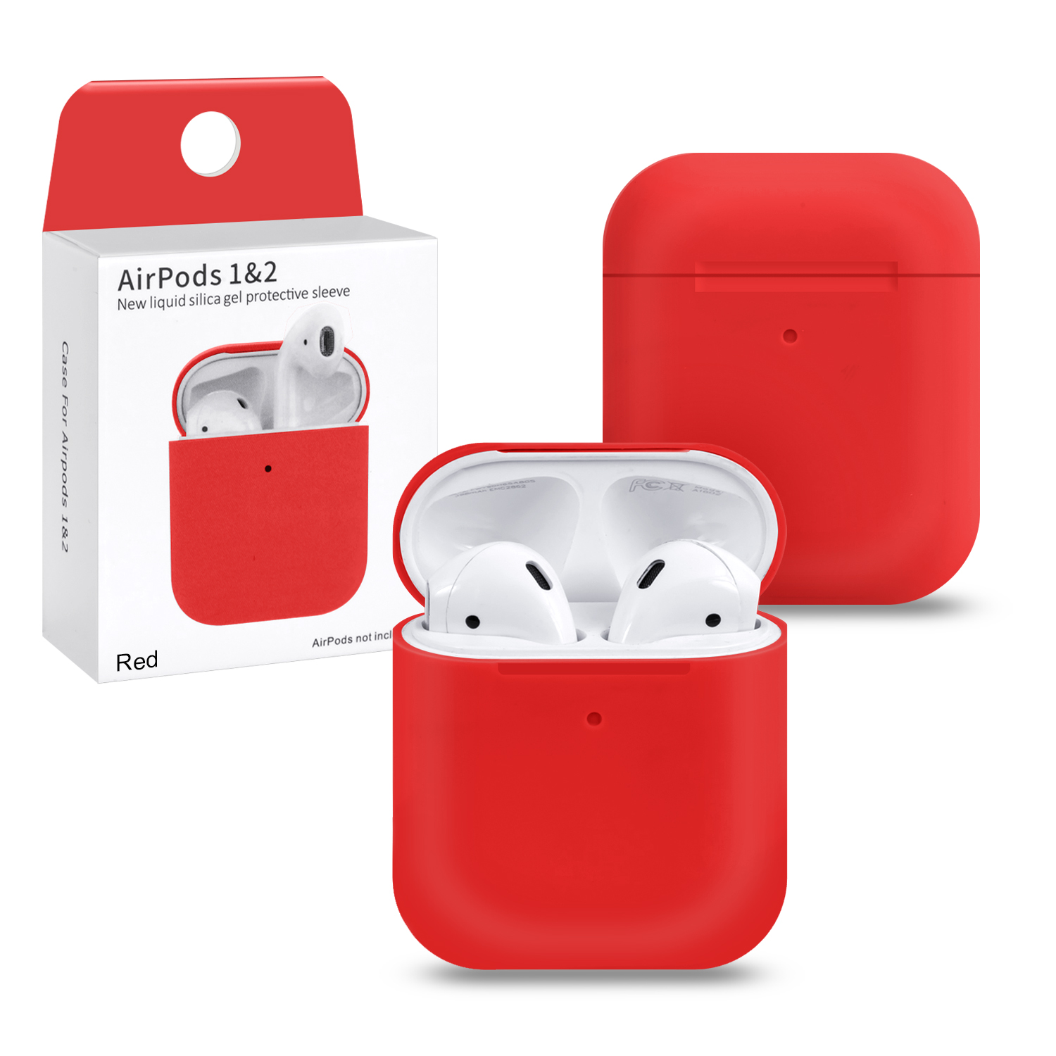 Чехол APods 1/2 Split Red #12