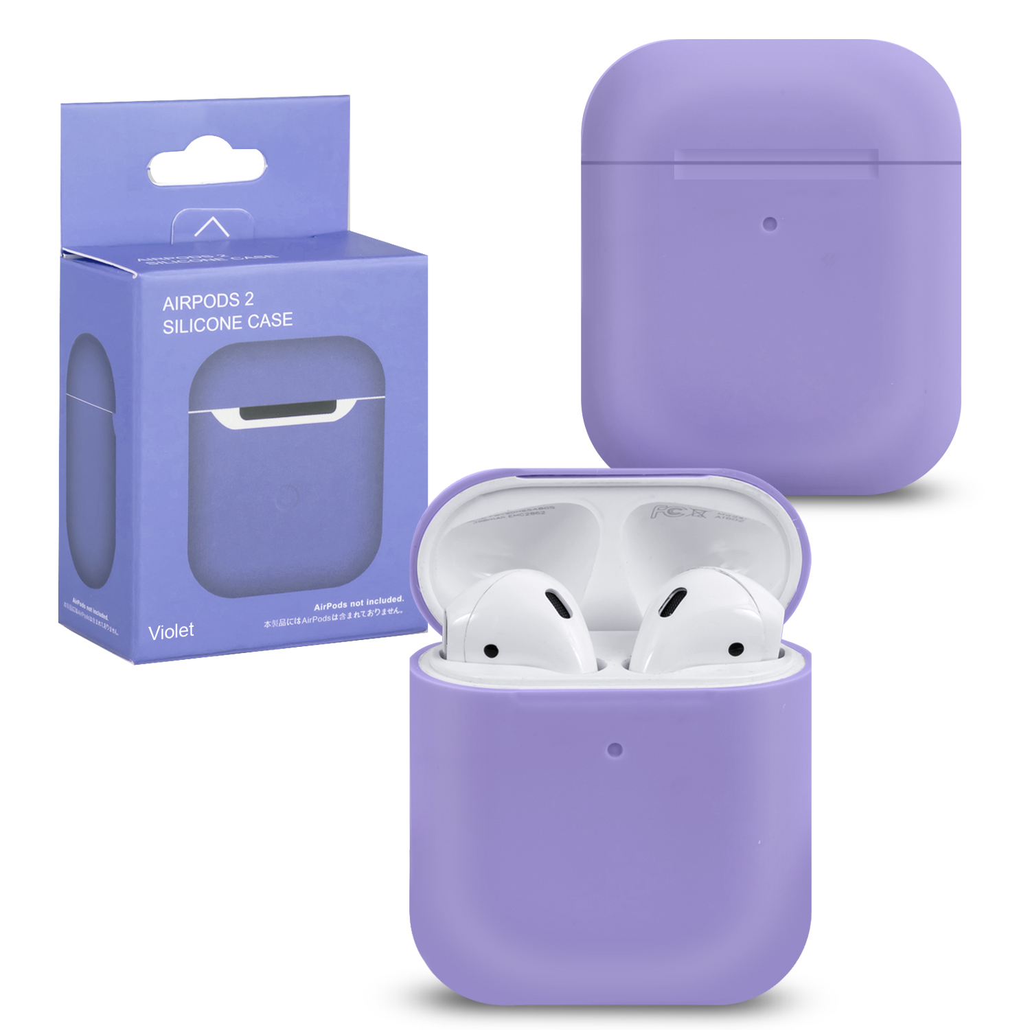 Чехол APods 1/2 Silicone Violet #17