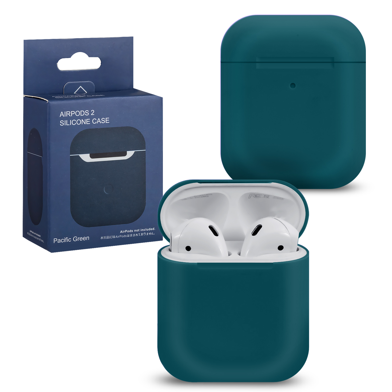 Чехол APods 1/2 Silicone Pacific Green #6