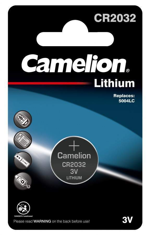 Батарейка литиевая CAMELION CR2032 дисковая 3В бл/1