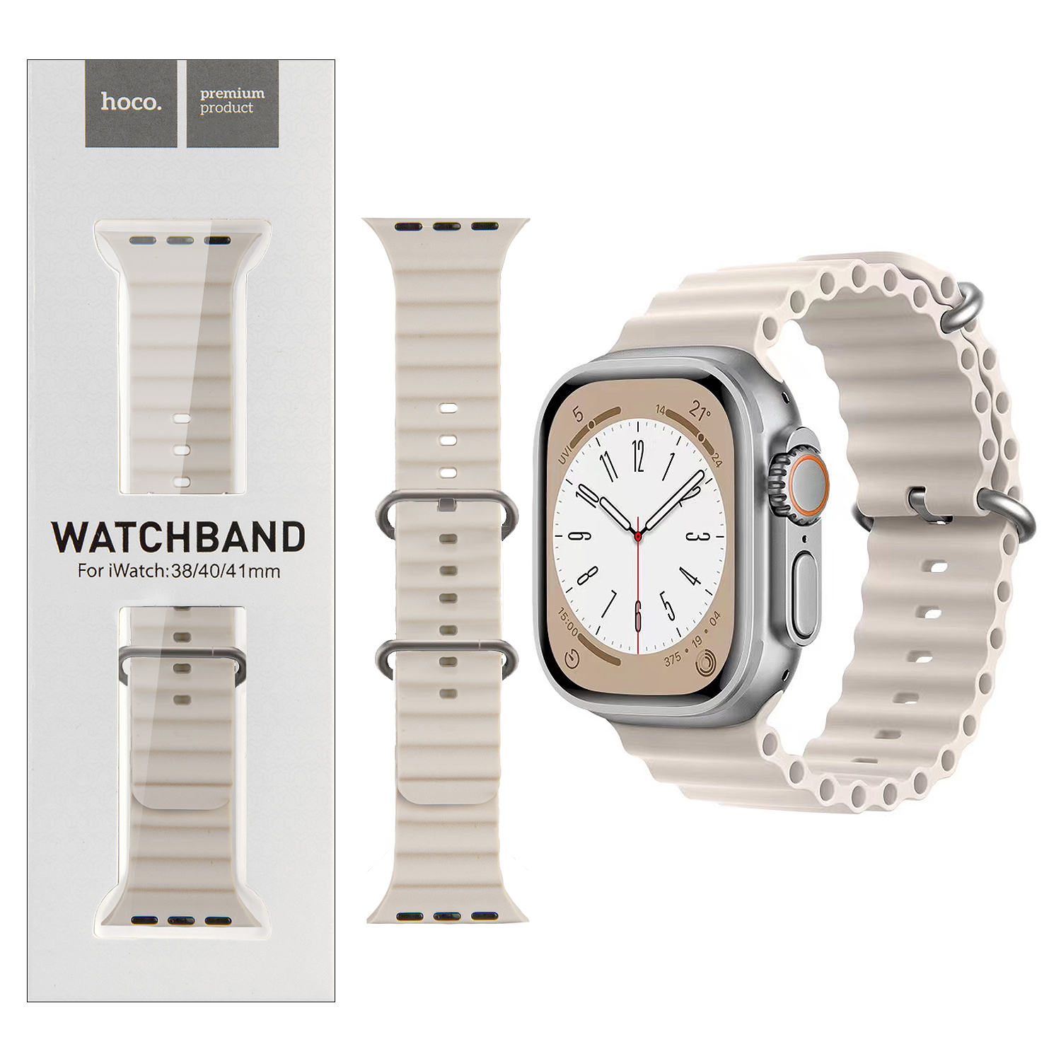Ремешок для Apl watch 38/40/41mm Watchband WA12 Or. series marine double star color HOCO