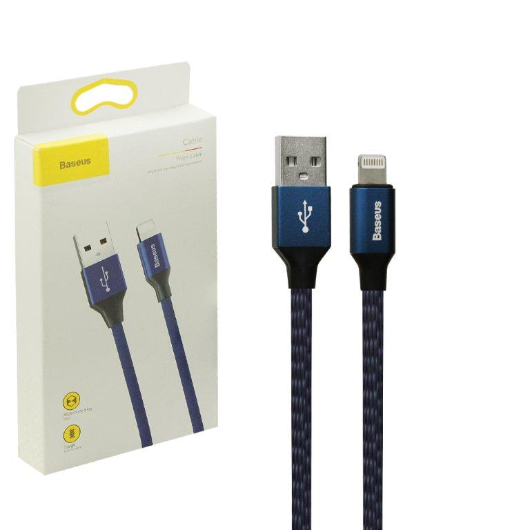 Кабель USB Lightning 3M 1.5A Yiven Cable Baseus синий
