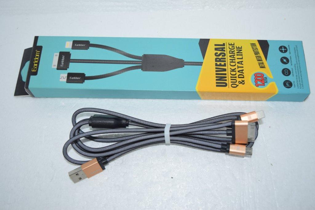Кабель USB 3 в 1 для Iph 4/lightning/Micro USB Quick Charger