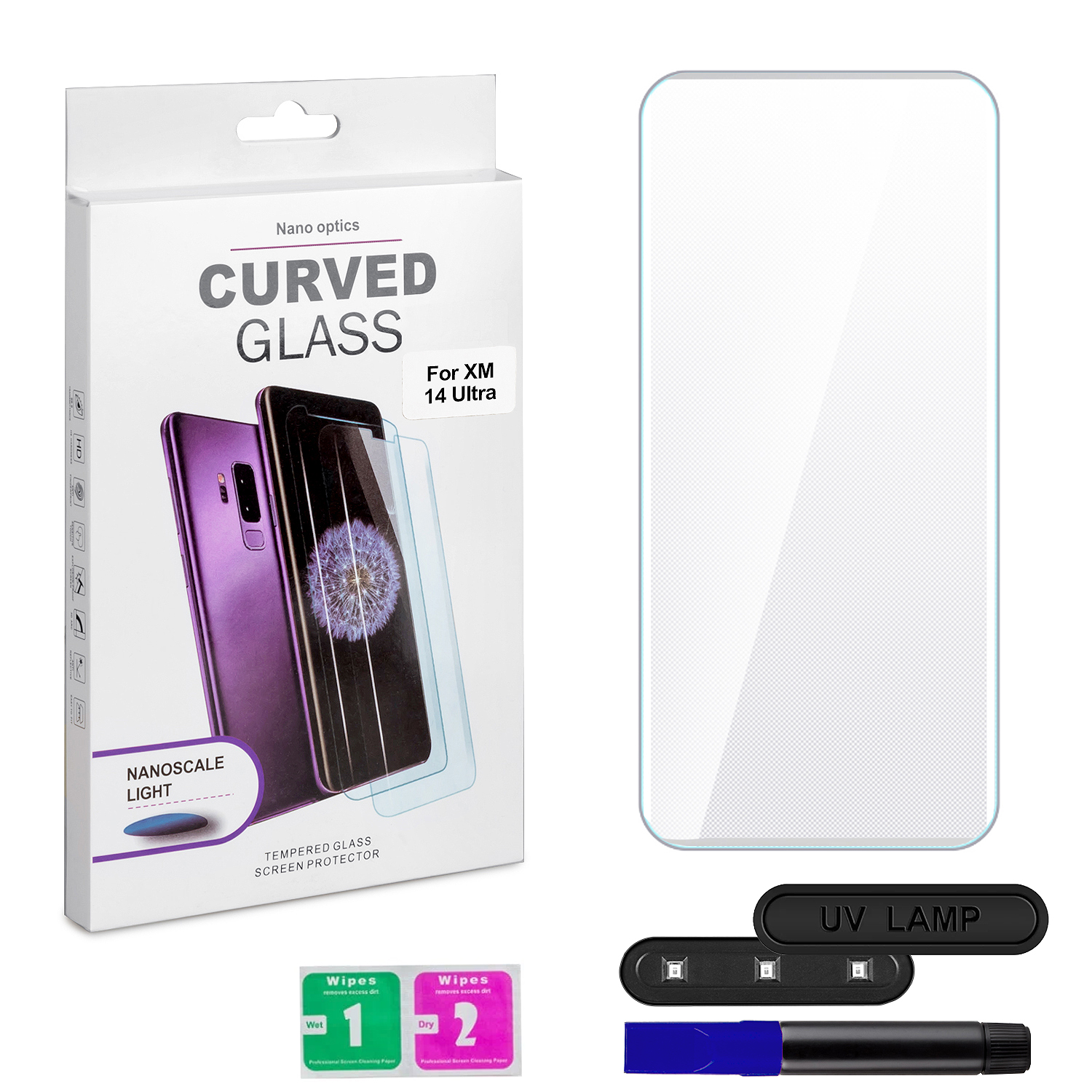 Защитное стекло Xiaomi 14 Ultra UV Glue set