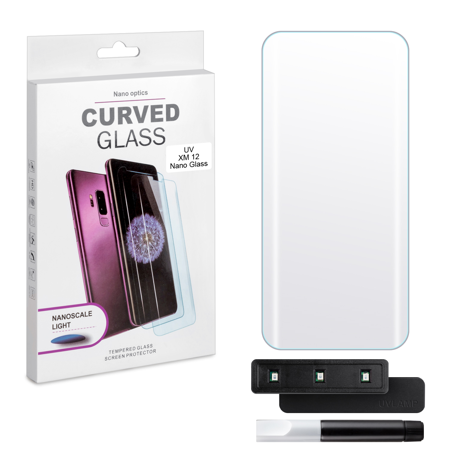 Защитное стекло Xiaomi 12 UV Glue set