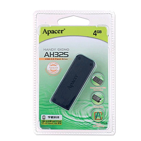 USB накопитель 4GB Apacer AH325 черный