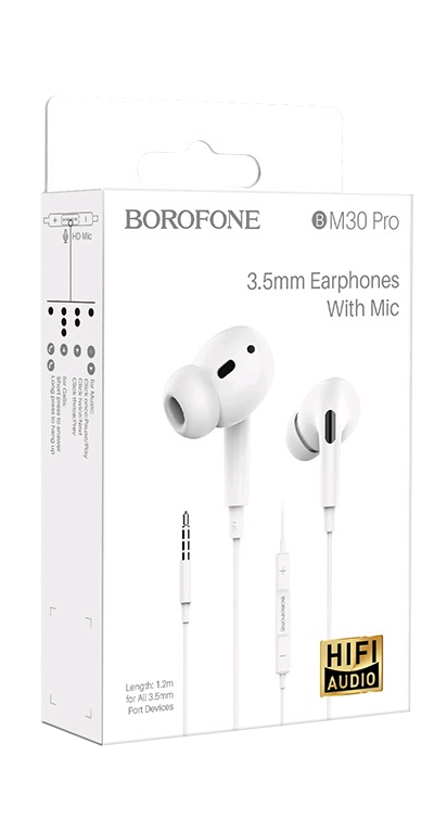 Наушники BM30 Pro Borofone белые